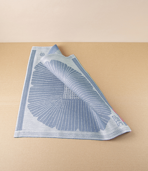 Finnish Linen ‘Anemone’ Centrepiece, Dora Jung, Blue
