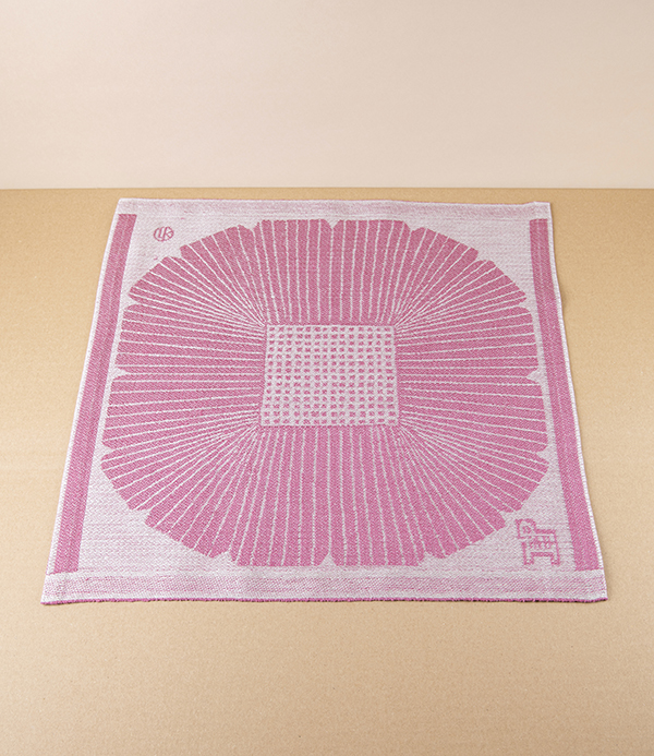 Finnish Linen ‘Anemone’ Centrepiece, Dora Jung, Rose