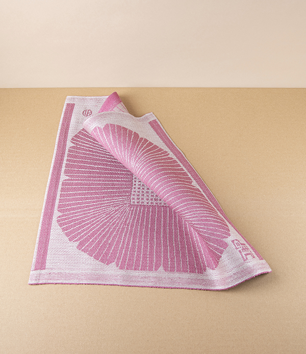 Finnish Linen ‘Anemone’ Centrepiece, Dora Jung, Rose