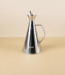 Spanish Oil Store & Pourer, Drip-Free, Stainless Steel, 0.5L