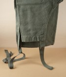 French Linen & Cotton Long Apron, Flueriste Lierre