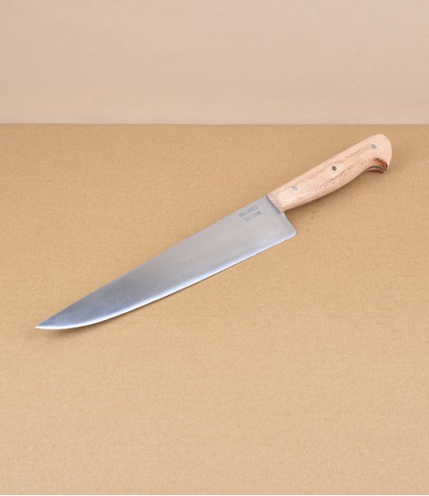 Pallarès Aragon Kitchen Knife, Beechwood & Carbon Steel, 20cm