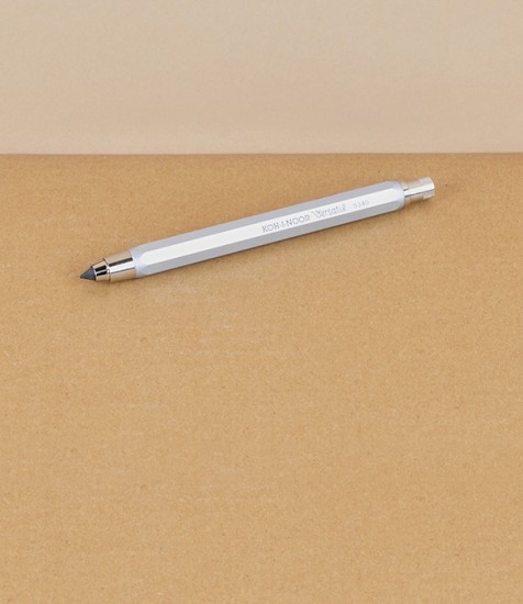 Koh I Noor Mechanical Clutch Pencil, Silver