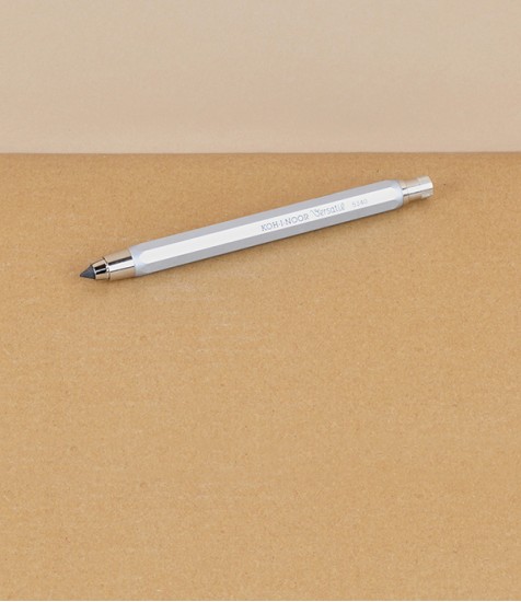 Koh I Noor Mechanical Clutch Pencil, Silver