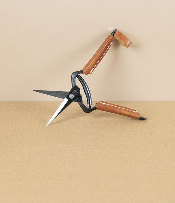 Leather Handled "Mekiri" or Bud Trimming Snips