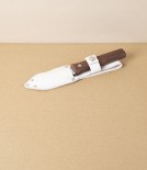 Mini Hori-Hori Gardening Knife, Walnut, with Natural Leather Sheath