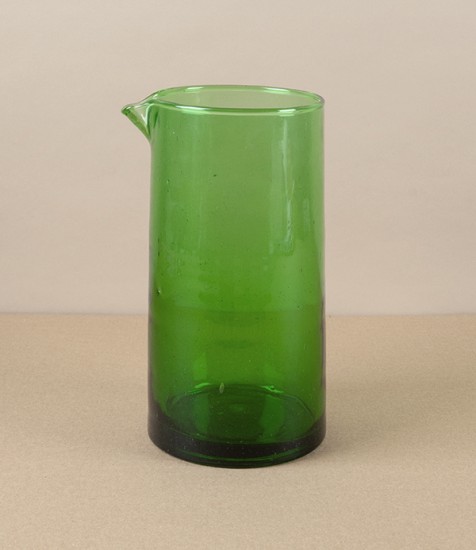 Atlas Mountains Hand-Blown Carafe, Green