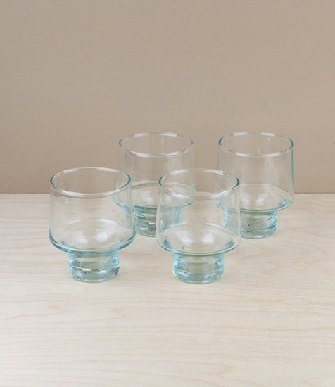 Atlas Mountains Low Wine Glasses, Set of 4
