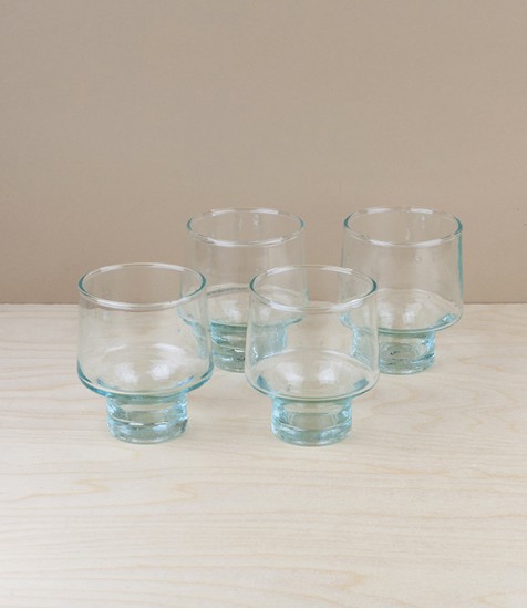 Atlas Mountains Low Wine Glasses, Set of 4