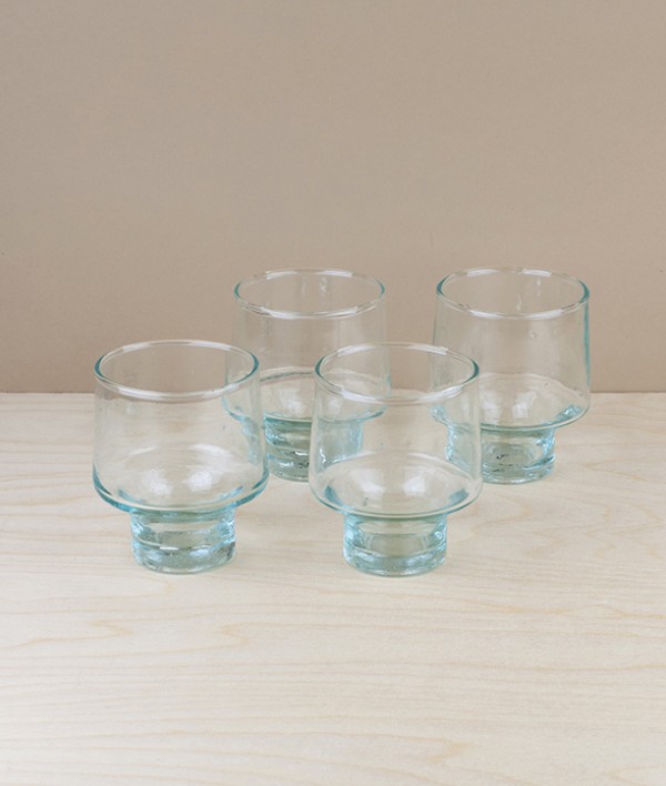 Atlas Mountains Low Wine Glasses, Set of 4