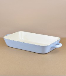 Austrian enamel roasting pan, blue, large