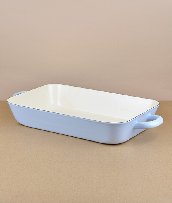 Austrian enamel roasting pan, blue, large
