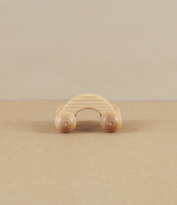 Baby Massage Roller, Oiled Beechwood