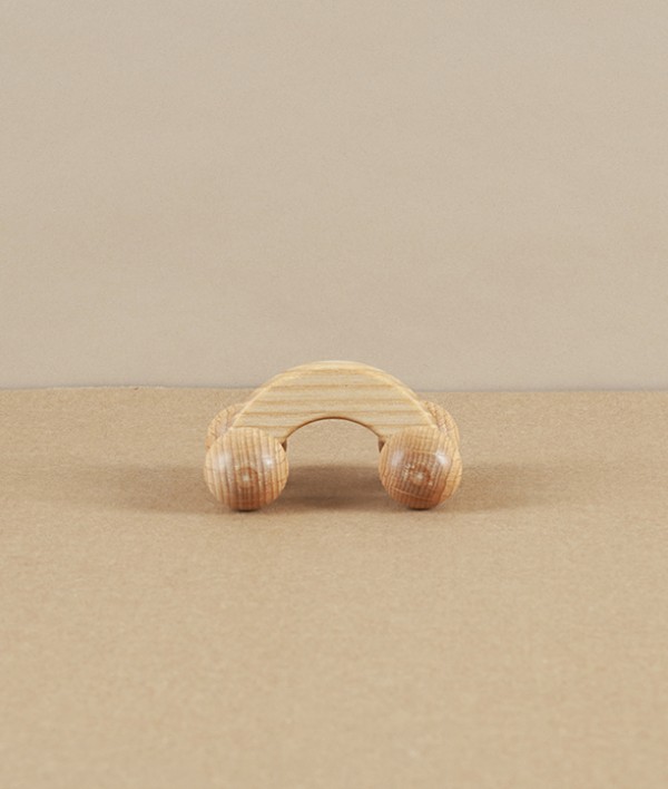 Baby Massage Roller, Oiled Beechwood