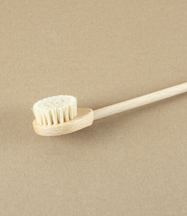 Back Scratcher Brush, Oiled Beech & Light Bristle 
