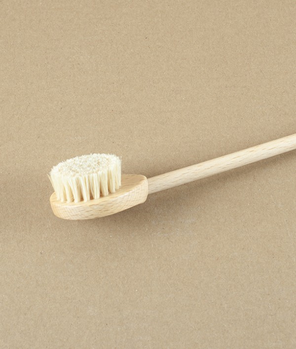 Back Scratcher Brush, Oiled Beech & Light Bristle 