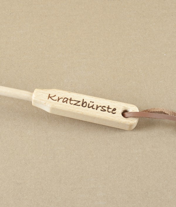 Back Scratcher Brush, Oiled Beech & Light Bristle 