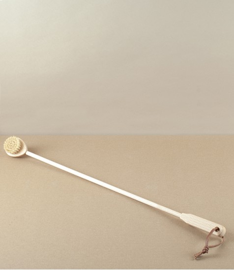 Back Scratcher Brush, Oiled Beech & Light Bristle 