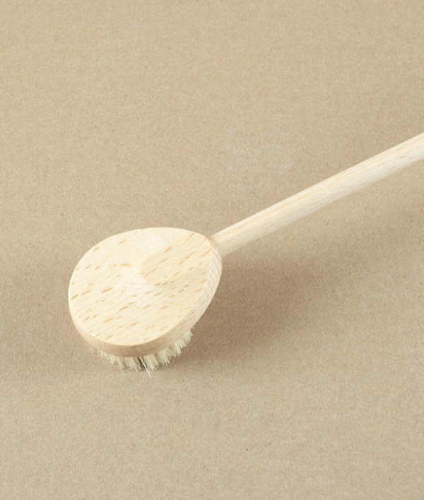 Back Scratcher Brush, Oiled Beech & Light Bristle 