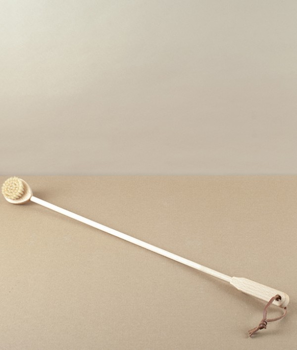 Back Scratcher Brush, Oiled Beech & Light Bristle 