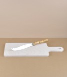 French Bamboo-Handled Cheese Knife