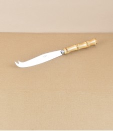 French Bamboo-Handled Cheese Knife