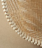 Vietnamese Woven Bamboo Colander, Oval