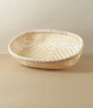 Vietnamese Woven Bamboo Colander, Oval