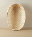 Vietnamese Woven Bamboo Colander, Oval