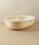 Vietnamese Woven Bamboo Colander, Oval