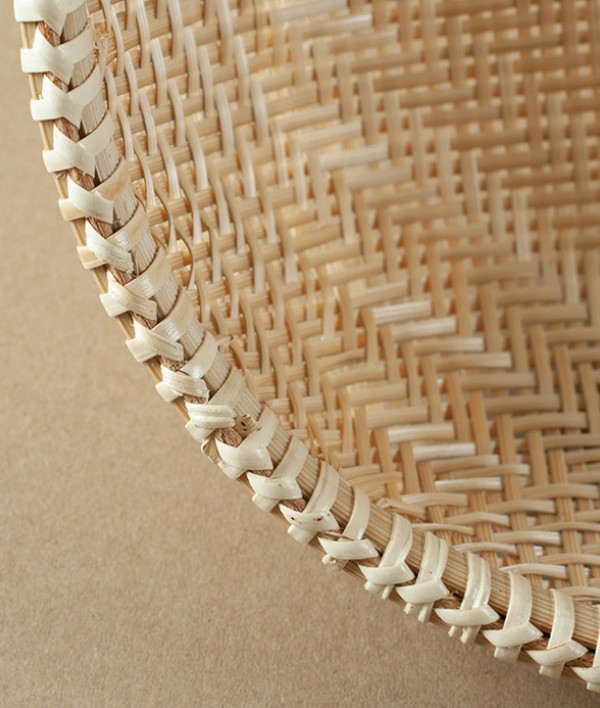 Vietnamese Woven Bamboo Colander, Oval