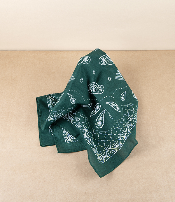 Japanese Kamawanu Bandana, Pine Needle