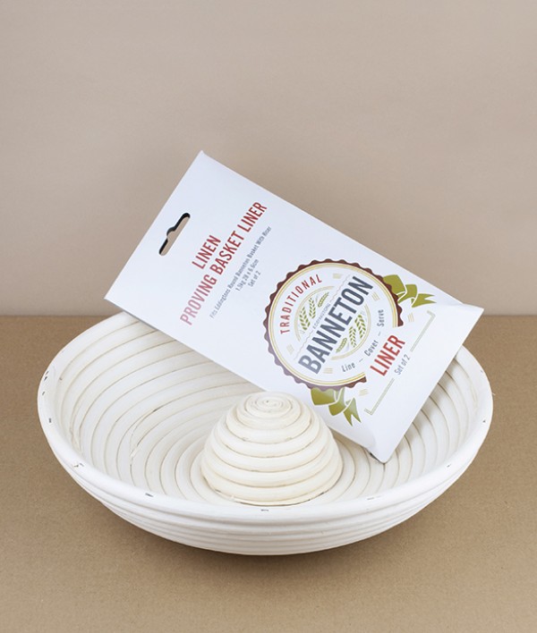 Banneton Liners for Round Banneton with Riser, Set of 2
