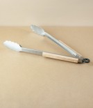 Barbecue Tongs, Beechwood & Stainless Steel