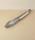 Barbecue Tongs, Beechwood & Stainless Steel