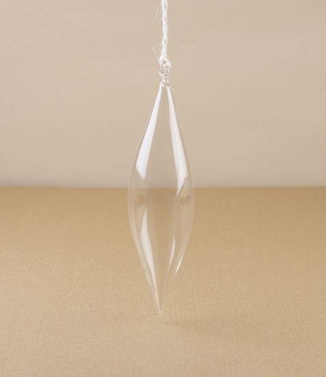 Mouth-Blown Pendant Bauble with Hanging Loop