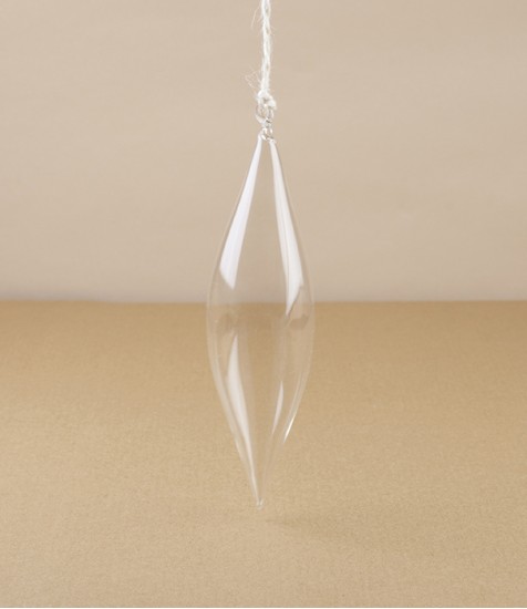 Mouth-Blown Pendant Bauble with Hanging Loop
