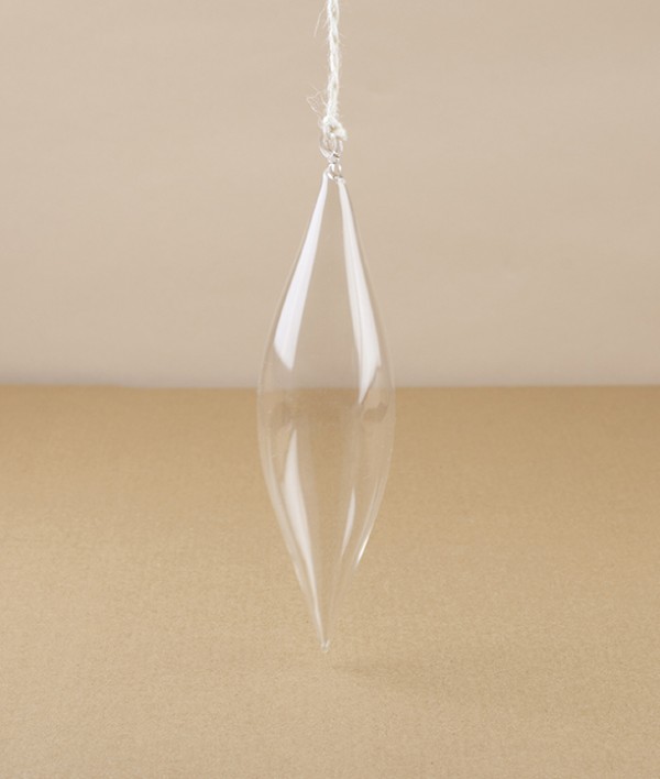 Mouth-Blown Pendant Bauble with Hanging Loop