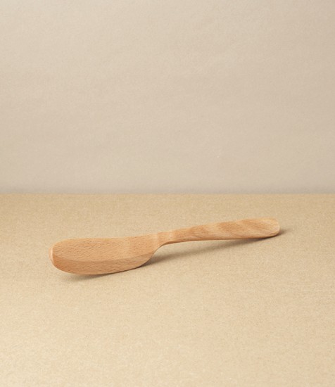 Shaped Wooden Butter Knife, Beech