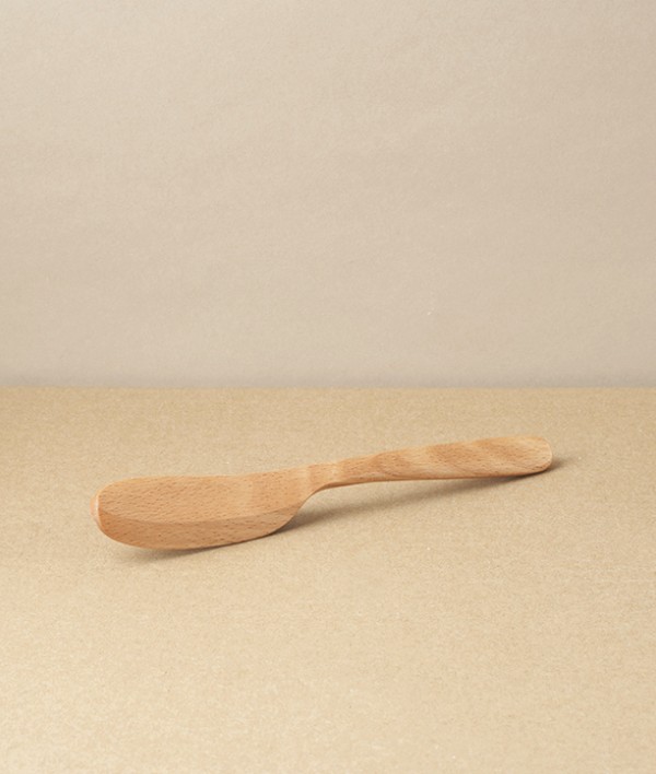 Shaped Wooden Butter Knife, Beech