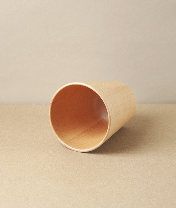 Tapered Wooden Tumbler or Cup, Beech