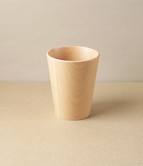 Tapered Wooden Tumbler or Cup, Beech