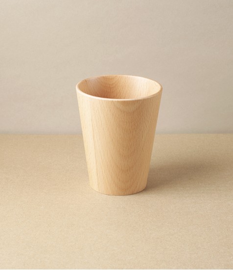 Tapered Wooden Tumbler or Cup, Beech