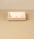 Wooden Soap Dish with Holes, Oiled Beechwood