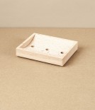 Wooden Soap Dish with Holes, Oiled Beechwood