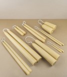 Hand-dipped UK beeswax Christmas tree candles
