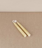 Hand-dipped UK beeswax Christmas tree candles