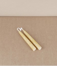 Hand-dipped UK beeswax Christmas tree candles