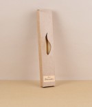 Boxed pair of beeswax dinner candles