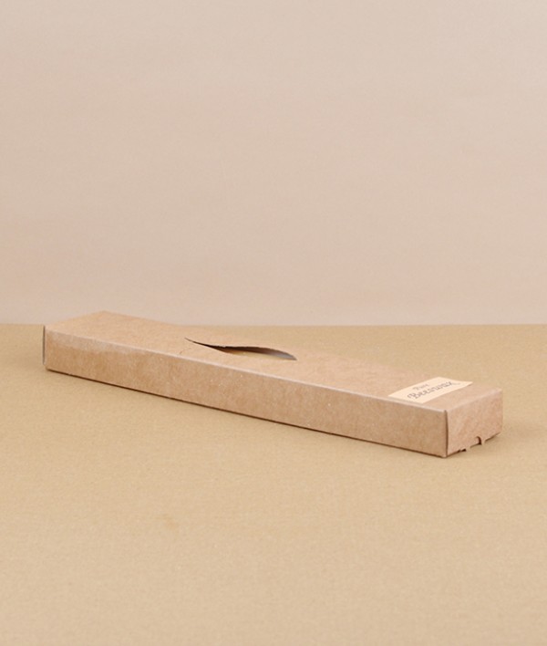 Boxed pair of beeswax dinner candles